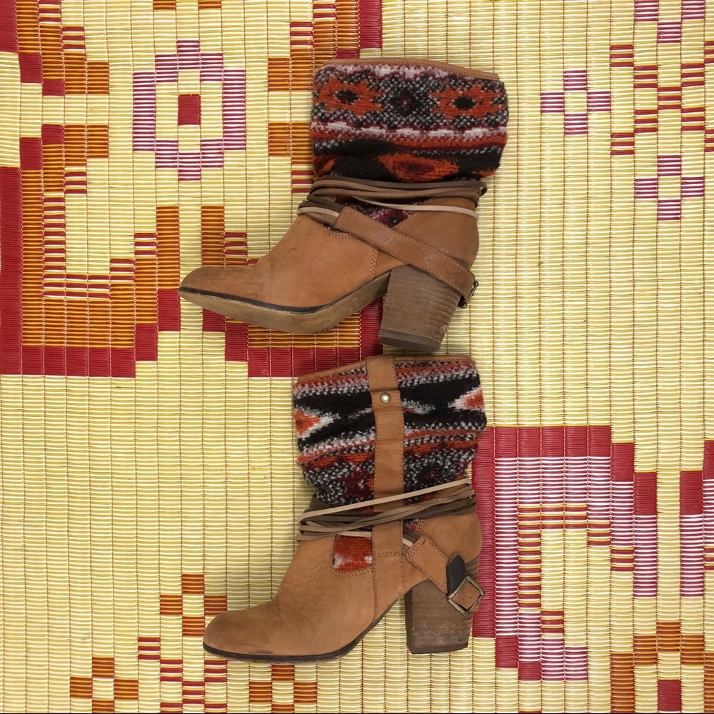 Steve Madden Leather & Wool Boots